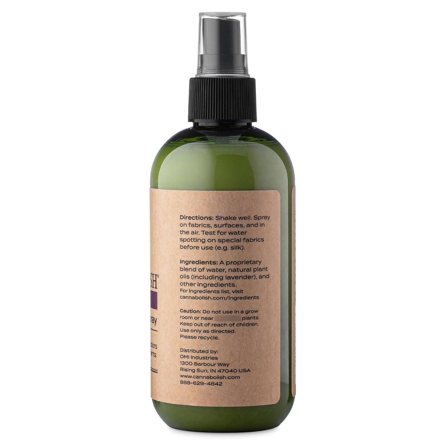 Cannabolish Wintergreen Smoke Odor Eliminator Spray and Air Freshener, 8 fl. oz, Natural Ingredients